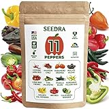 photo: You can buy Seedra 11 Sweet and Hot Pepper Seeds Variety Pack - 730+ Non GMO, Heirloom Seeds for Indoor Outdoor Hydroponic Home Garden - Cayenne, Anaheim, Cherry, Habanero, Sweet Bell Peppers, Hungarian & More online, best price $16.99 new 2024-2023 bestseller, review