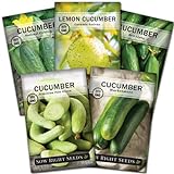 photo: You can buy Sow Right Seeds - Cucumber Seed Collection for Planting - Armenian, Pickling, Lemon, Beit Alpha, Marketmore Variety Pack, Non-GMO Heirloom Seeds to Grow a Home Vegetable Garden, Great Gardening Gift online, best price $10.99 new 2024-2023 bestseller, review
