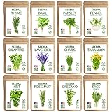 photo: You can buy Seedra 12 Herb Seeds Variety Pack - 3800+ Non-GMO Heirloom Seeds for Planting Hydroponic Indoor or Outdoor Home Garden - Rosemary, Tarragon, Lavender, Oregano, Basil, Thyme, Parsley, Chives & More online, best price $15.89 ($1.32 / Count) new 2024-2023 bestseller, review