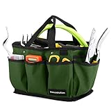 photo: You can buy Housolution Gardening Tote Bag, Deluxe Garden Tool Storage Bag and Home Organizer with Pockets, Wear-Resistant & Reusable, 14 Inch, Dark Green online, best price $22.99 new 2024-2023 bestseller, review