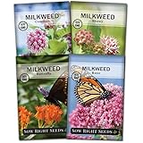 photo: You can buy Sow Right Seeds - Milkweed Seed Collection; Varieties Included: Butterfly, Common, and Showy Milkweed, Attracts Monarch and Other Butterflies to Your Garden; Non-GMO Heirloom Seeds; online, best price $10.99 new 2024-2023 bestseller, review