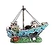 foto UEETEK Barco Acuario, barco Corsair Barco a vela hundido para decoración de acuarios, ideal para pequeños peces camarón tortuga 2024-2023