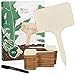 foto Holzschilder zum Beschriften: Premium Holz Pflanzenstecker im Set mit 60x Pflanzschilder und Stift – Schöne Pflanzenschilder zum Beschriften wetterfest – Holz Schilder zum Beschriften von OwnGrown 2024-2023
