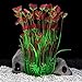 photo QUMY Large Aquarium Plants Artificial Plastic Fish Tank Plants Decoration Ornament for All Fish (B-Red) 2023-2022