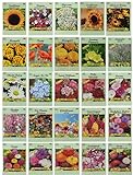 photo: You can buy 25 Slightly Assorted Flower Seed Packets - Includes 10+ Varieties - May Include: Forget Me Nots, Pinks, Marigolds, Zinnia, Wildflower, Poppy, Snapdragon and More - Made in the USA online, best price $14.99 ($0.60 / Count) new 2024-2023 bestseller, review