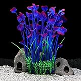photo: You can buy QUMY Large Aquarium Plants Artificial Plastic Fish Tank Plants Decoration Ornament for All Fish (D-Purple) online, best price $11.99 ($11.99 / Count) new 2024-2023 bestseller, review