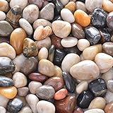 photo: You can buy 5.7lb River Rock Stones Pebbles - Natural Decorative Polished Mixed Pebbles Gravel, Small Decorative Polished Gravel，for Plant Aquariums, Landscaping, Ponds,terrariums Vase Fillers，DIY，Home Decor etc. online, best price $16.99 new 2024-2023 bestseller, review