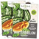 photo: You can buy Seed Needs, Orangeglo Watermelon (Citrullus lanatus) Twin Pack of 20 Seeds Each online, best price $4.65 ($0.23 / Count) new 2024-2023 bestseller, review